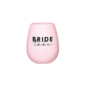 Pink Bride To Be Silicone Wine Glass 1ct | The Party Darling