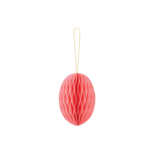 Pink Egg Honeycomb Decoration 4.75in | The Party Darling
