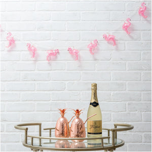 Pink Flamingo LED String Lights 6ft Bar Decor