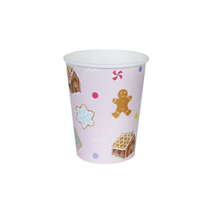 Pink Gingerbread House Cups 12ct | The Party Darling