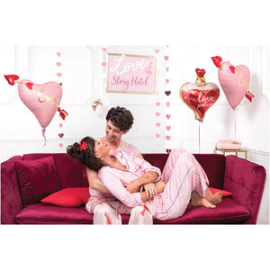 Red & Pink Love Potion Foil Balloon 21in Lifestyle