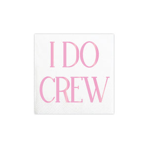 Pink I DO Crew Dessert Napkins 20ct | The Party Darling