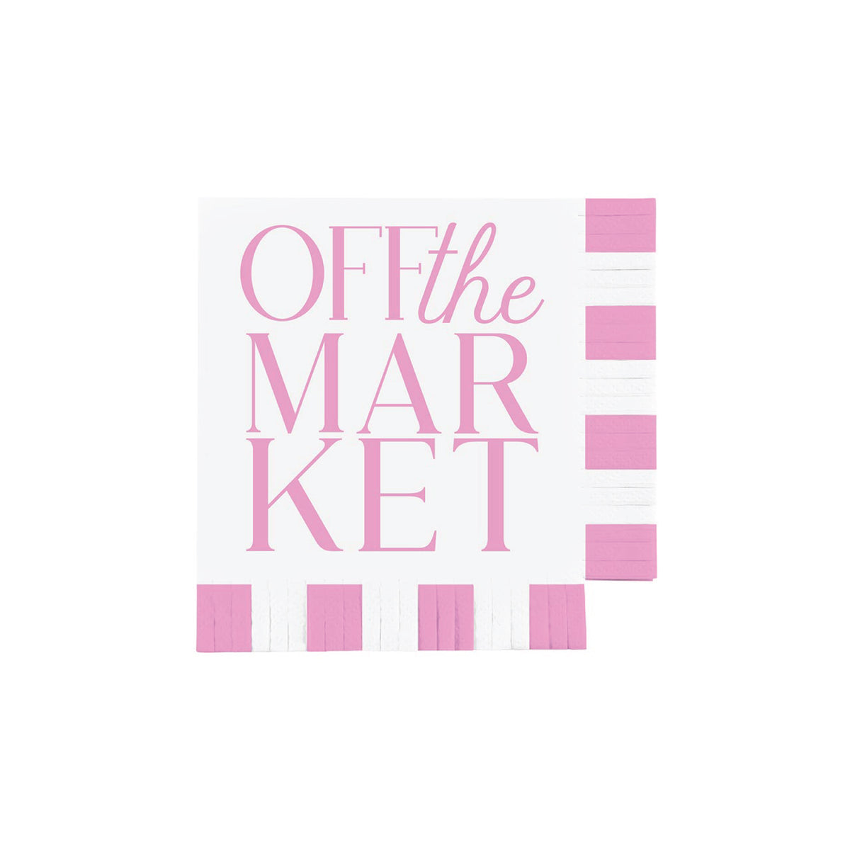 Pink Off the Market Beverage Napkins 16ct | The Party Darling