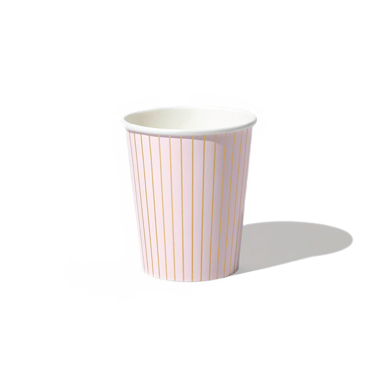 Pale Pink Pinstripe Cups 10pk | The Party Darling