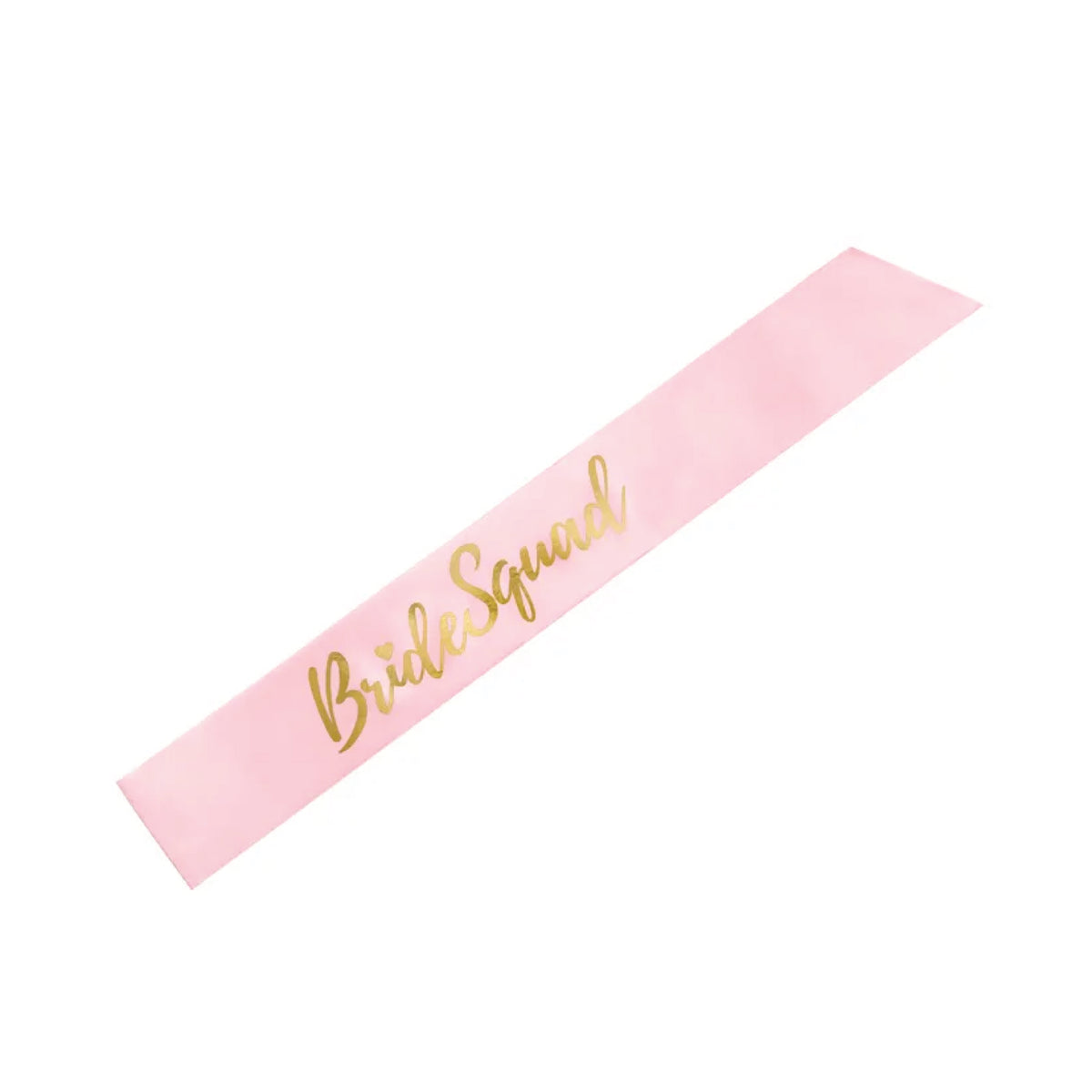 Pink &amp; Gold Bride Squad Sash | The Party Darling