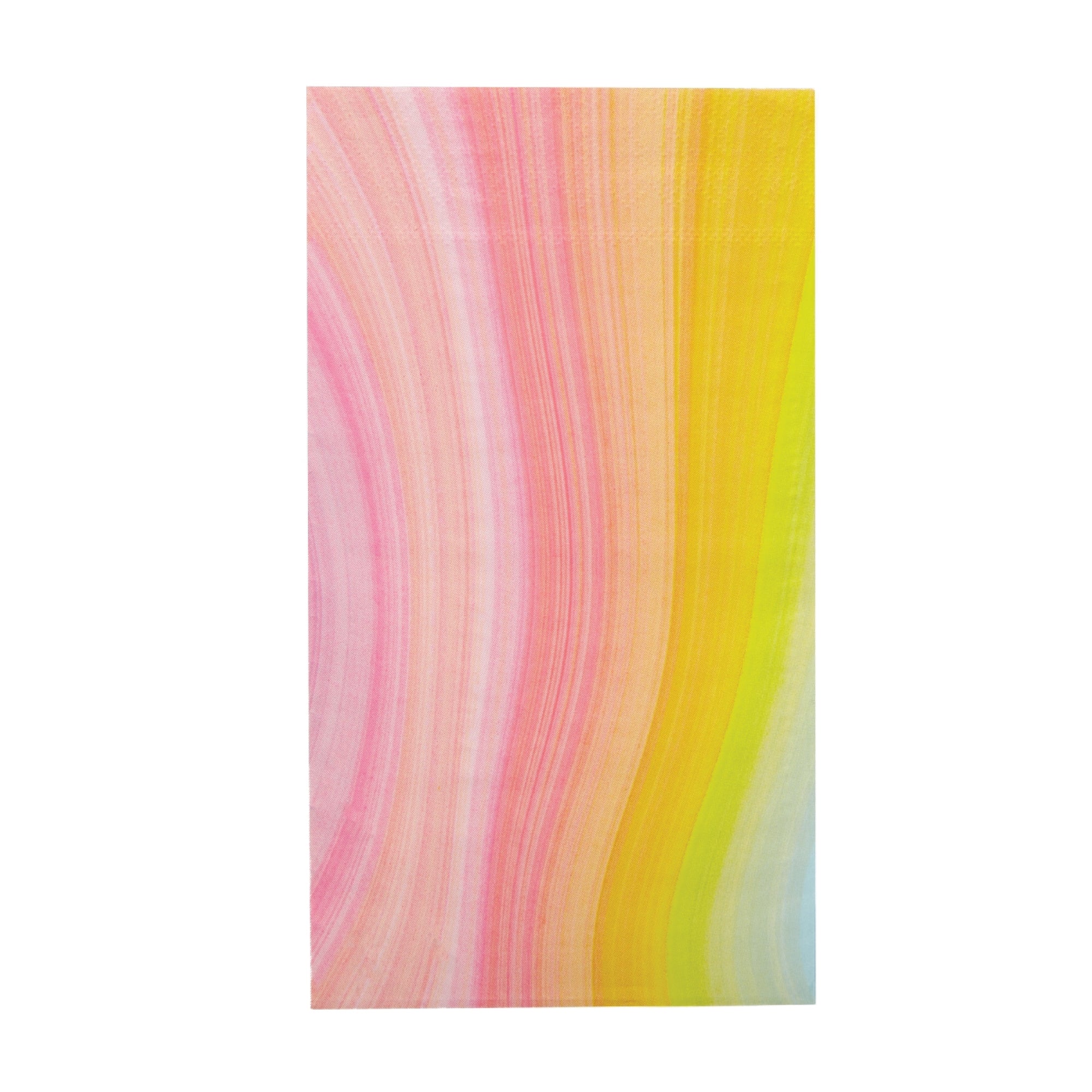 Pink & Yellow Ombre Swirl Guest Towels 16ct | The Party Darling