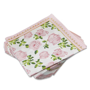 Pink Floral Tea Time Lunch Napkins 30ct | The Party Darling