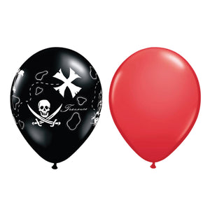 Pirate's Treasure Map Latex Balloons 6ct | The Party Darling