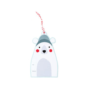 Large Polar Bear Gift Tags 12ct | The Party Darling