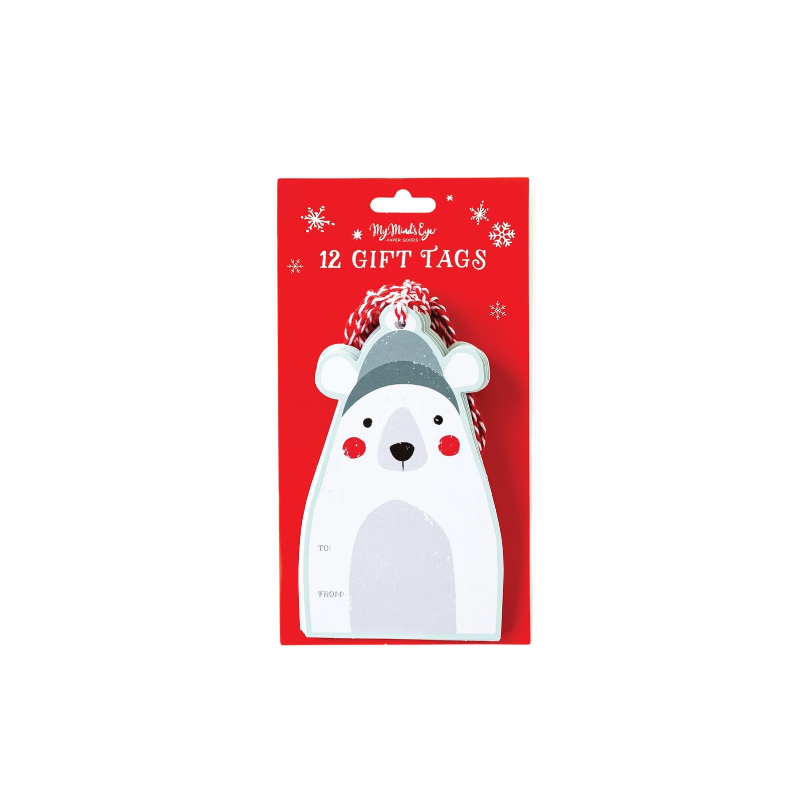 Large Polar Bear Gift Tags 12ct | The Party Darling