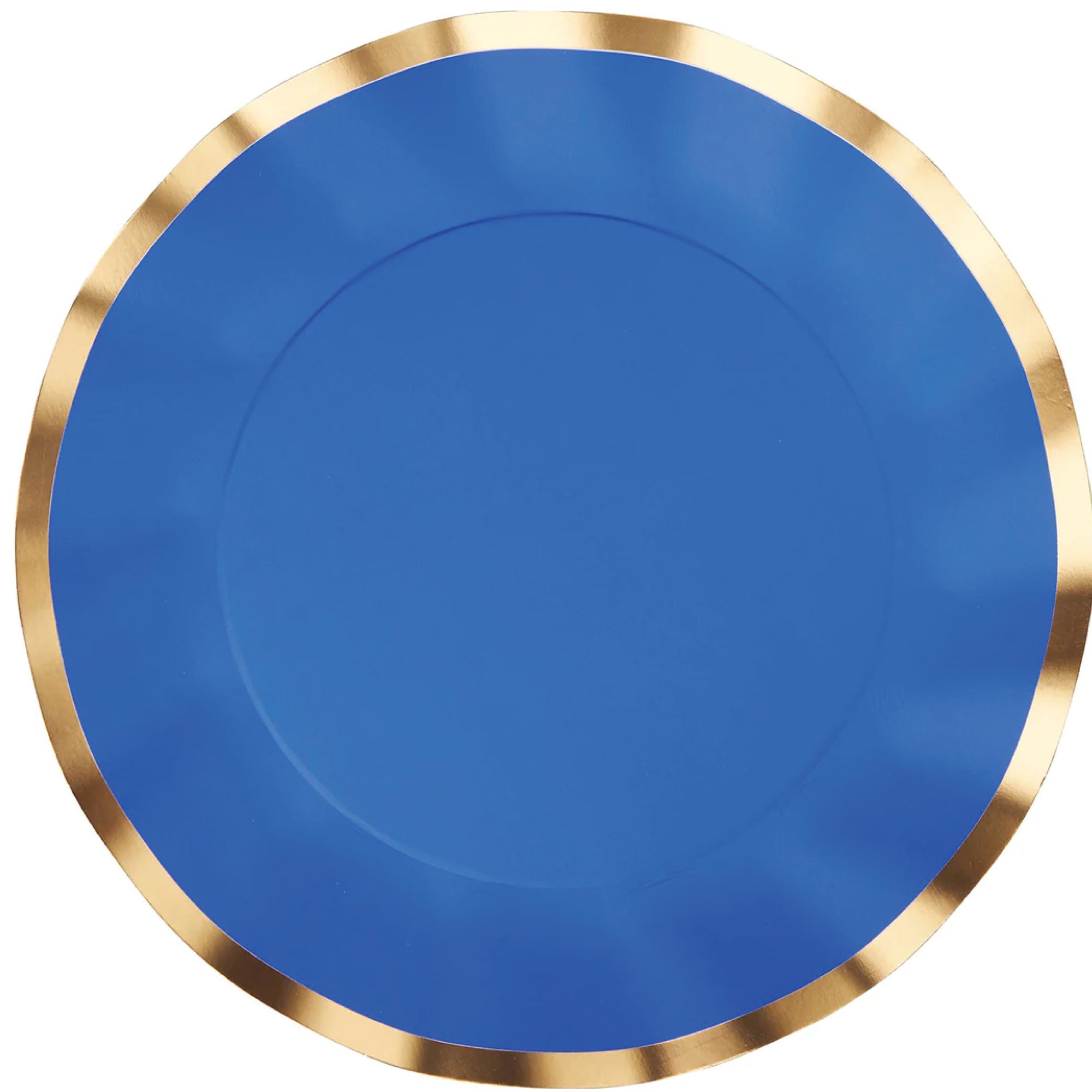 Blue Wavy Dinner Plates 8ct | The Party Darling