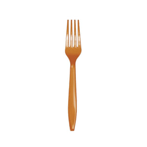 Pumpkin Spice Plastic Forks Service for 24 | The Party Darling