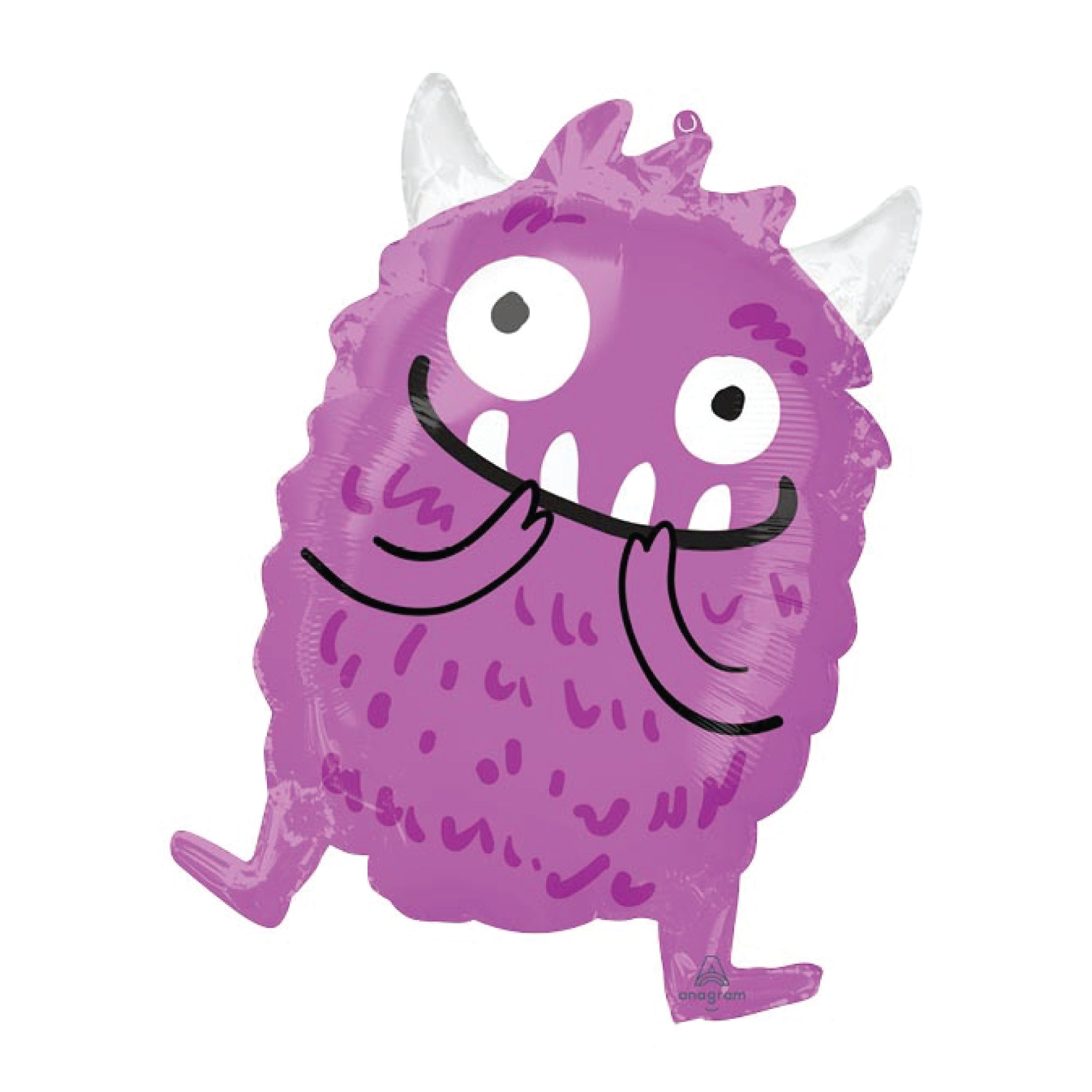 Purple Little Monster Foil Balloon 19in | The Party Darling