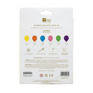 Rainbow Balloon Arch Kit 60ct Details