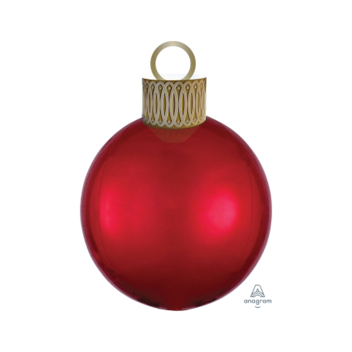 Red Christmas Ornament Foil Balloon Kit 20in | The Party Darling