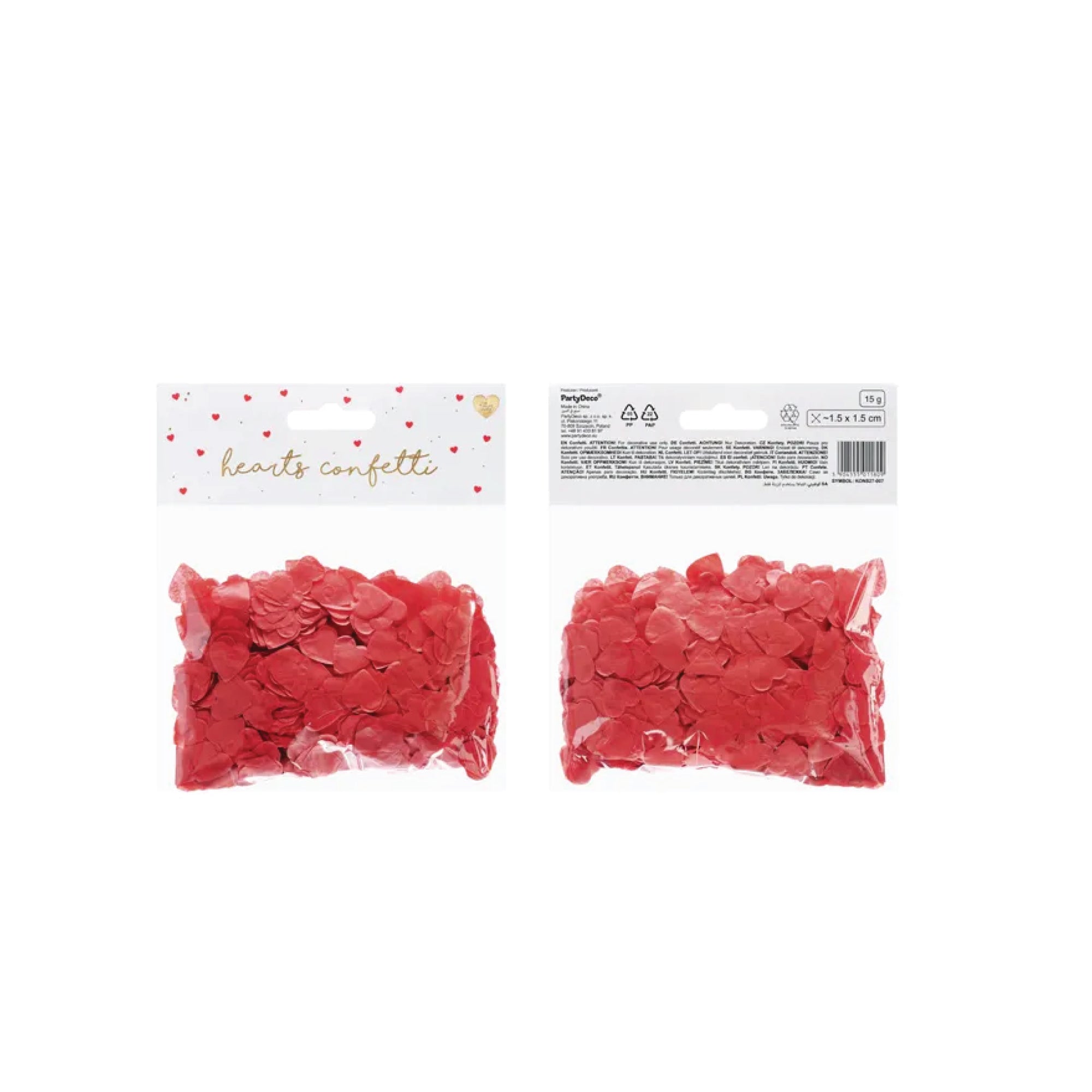 Red Heart Confetti 0.5 oz | The Party Darling