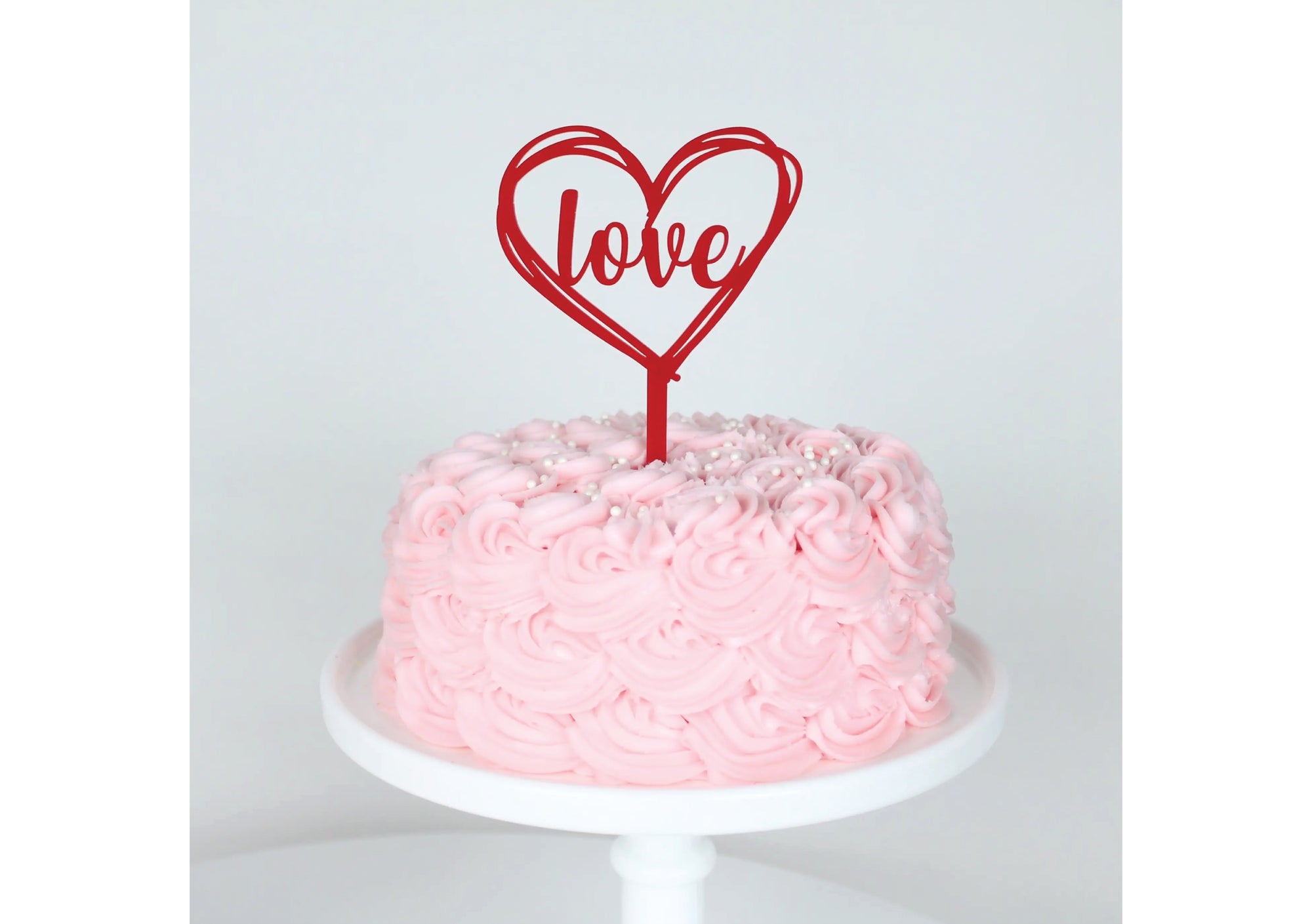 Red Love Cake Topper | The Party Darling