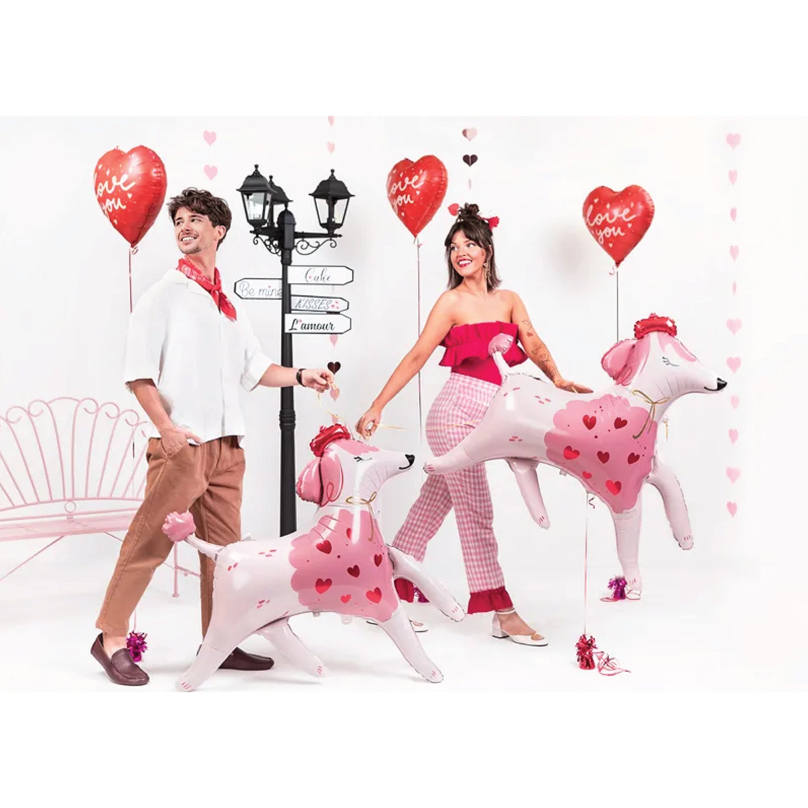 Red Love You Heart Foil Balloon 14in | The Party Darling