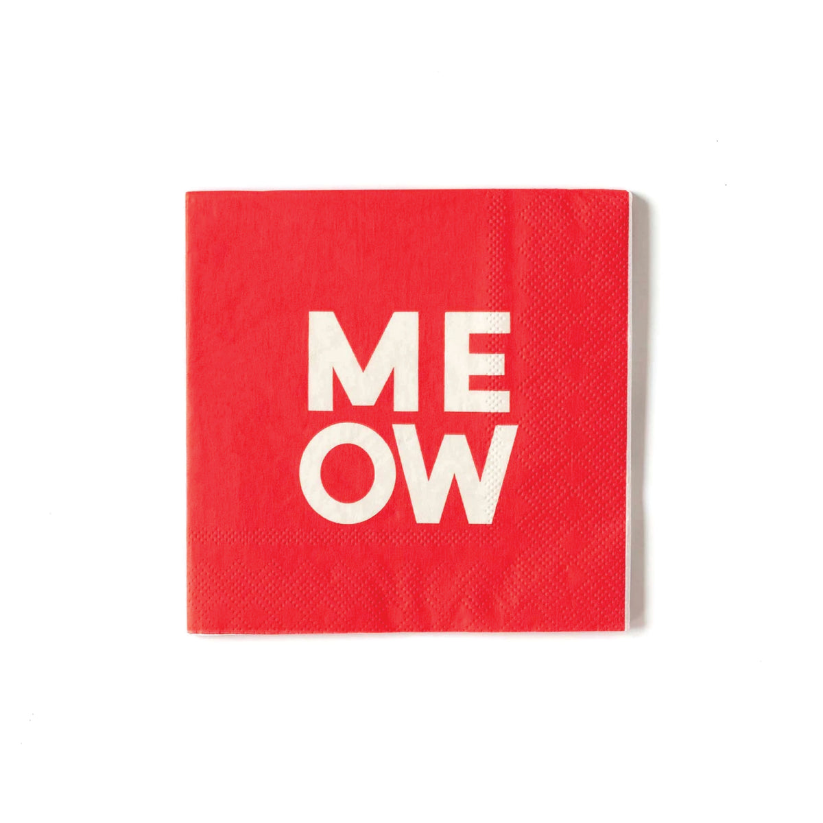 Red Meow Dessert Napkins 25ct | The Party Darling