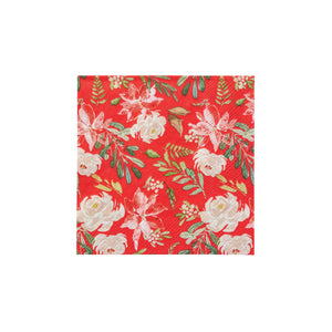Red Winter Blossom Cocktail Napkins 20ct | The Party Darling