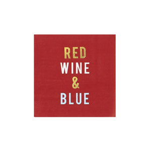 Red, Wine, and Blue Dessert Napkins 20ct | The Party Darling