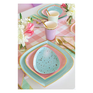 Rockin' Robin Egg Lunch Plates 8ct Table Set Up