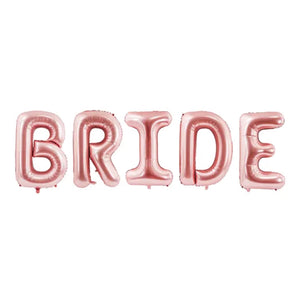 34in Rose Gold Bride Letter Balloon Kit | The Party Darling