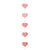 Rose Gold Hearts Vertical String Garland 10ft | The Party Darling