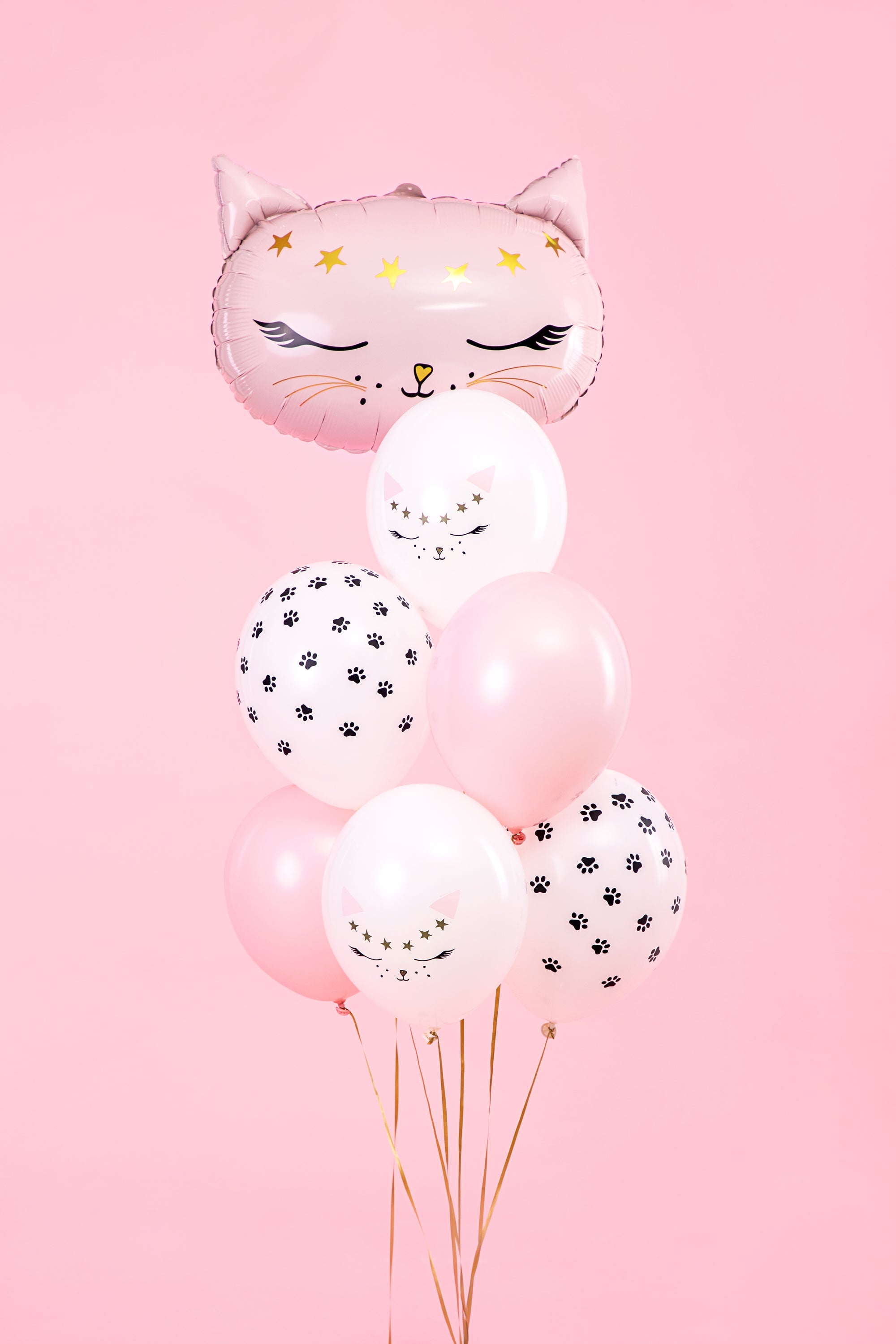 Kitty Cat Balloon Bouquet 6ct | The Party Darling