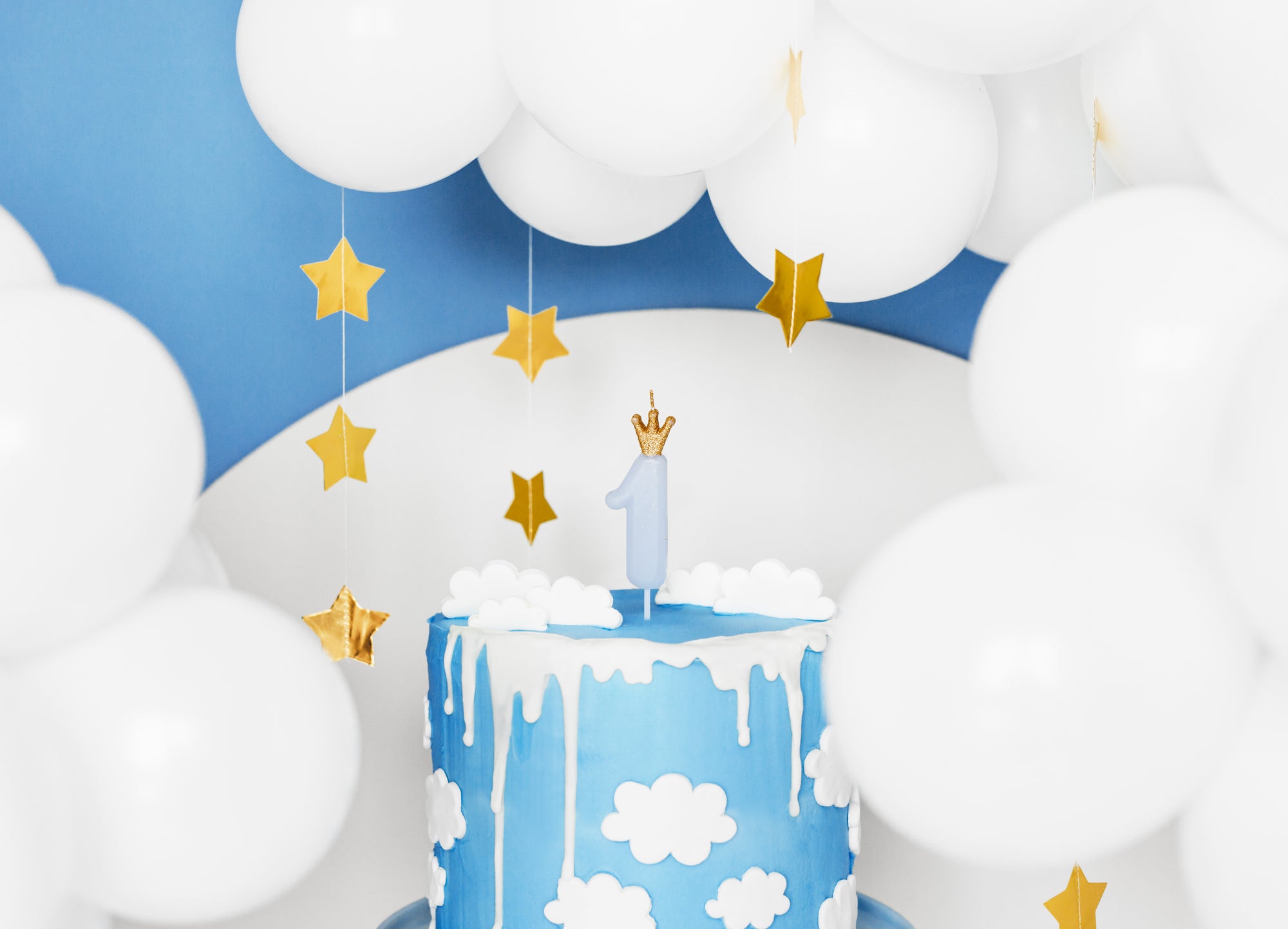 Blue Prince Number 1 Birthday Candle | The Party Darling
