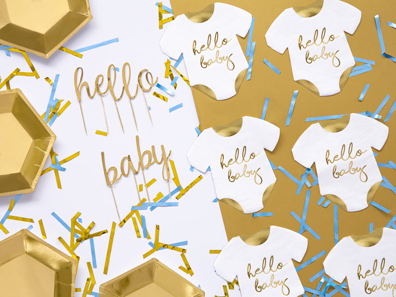 Hello Baby Romper Napkins 20ct | The Party Darling