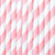 Pink Striped Paper Straws