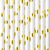 Gold Metallic Heart Paper Straws 10ct - The Party Darling