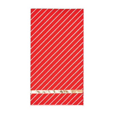 Red & White Striped Paper Guest Towels 20ct
