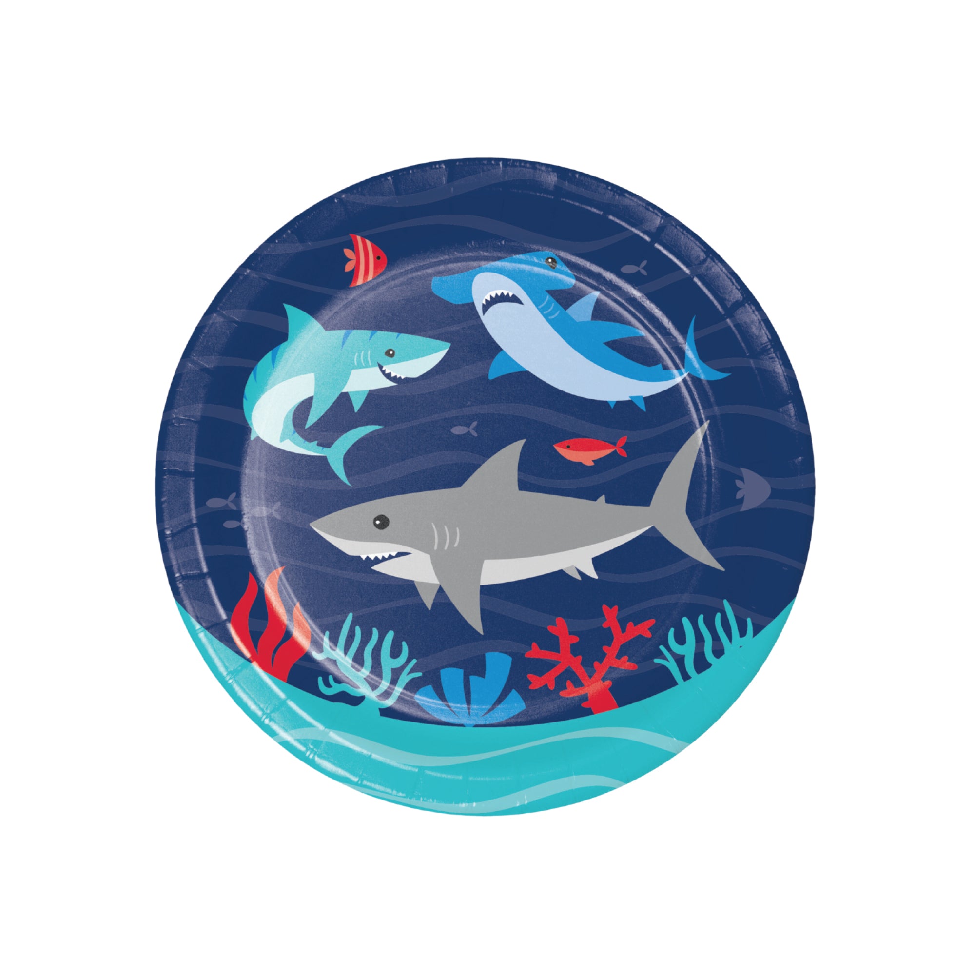 Shark Attack Dessert Plates 8 ct | The Party Darling
