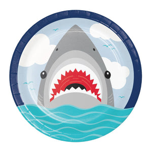 Shark Attack Lunch Plates 8ct | The Party Darling