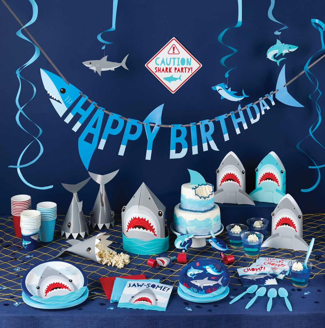 Shark Party Photo Booth Props 10ct | The Party Darling