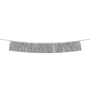 Silver Tinsel Fringe Garland 4.5ft | The Party Darling