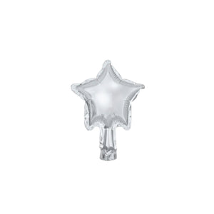Silver Star 4.5in Balloons 25ct | The Party Darling