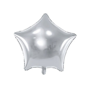 Silver Star Foil Balloon 19in | The Party Darling