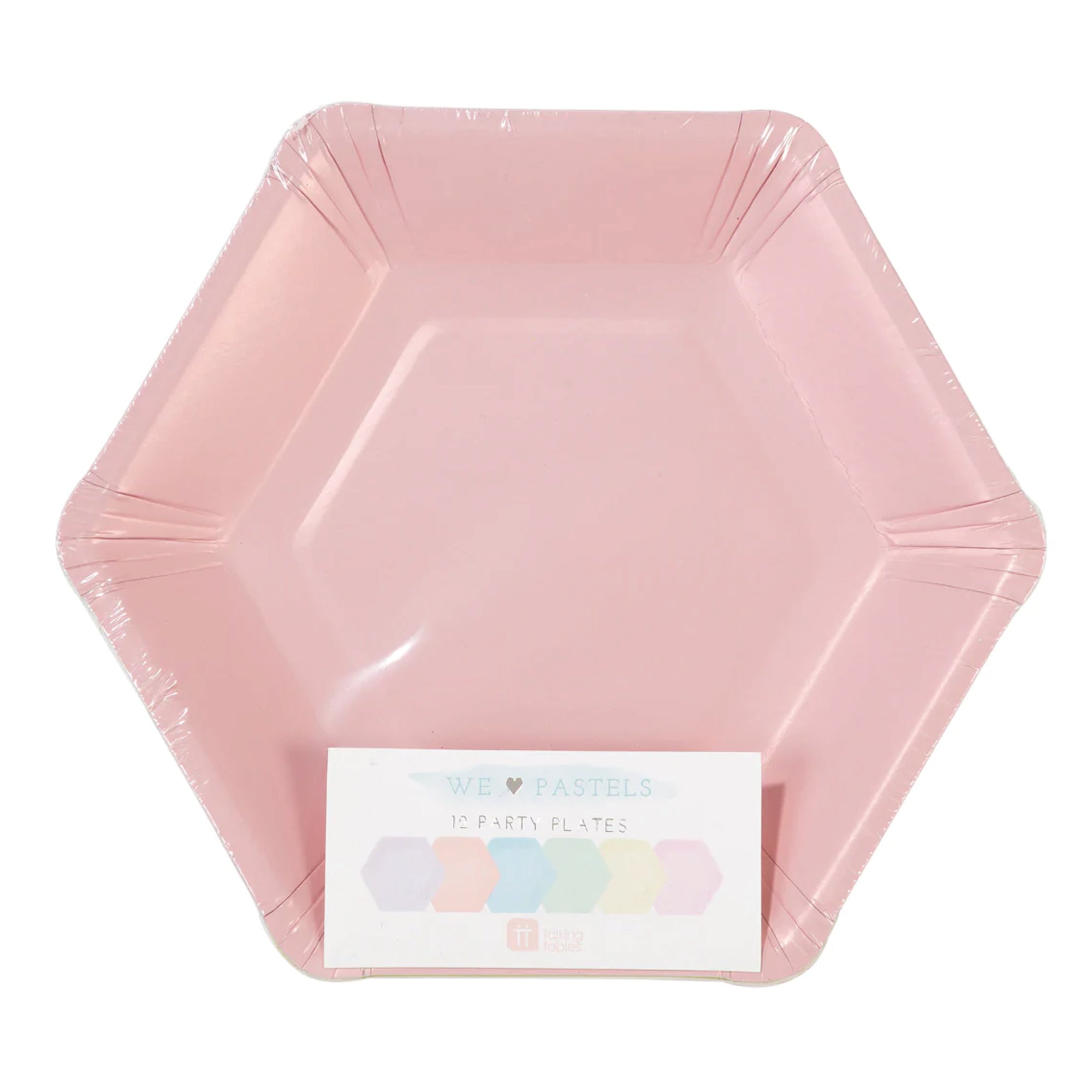 Small Hexagonal Pastel Paper Plates | The Party Darling