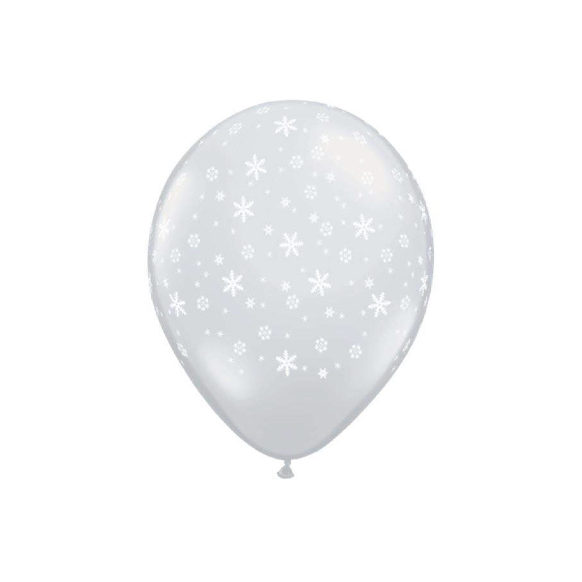 11" Round Snowflake Winter Balloon | The Party Darling