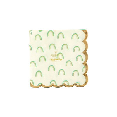 Rainbow St Patrick's Day Dessert Napkins 18ct