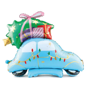 Standing Christmas Car Balloon 35in | The Party Darling