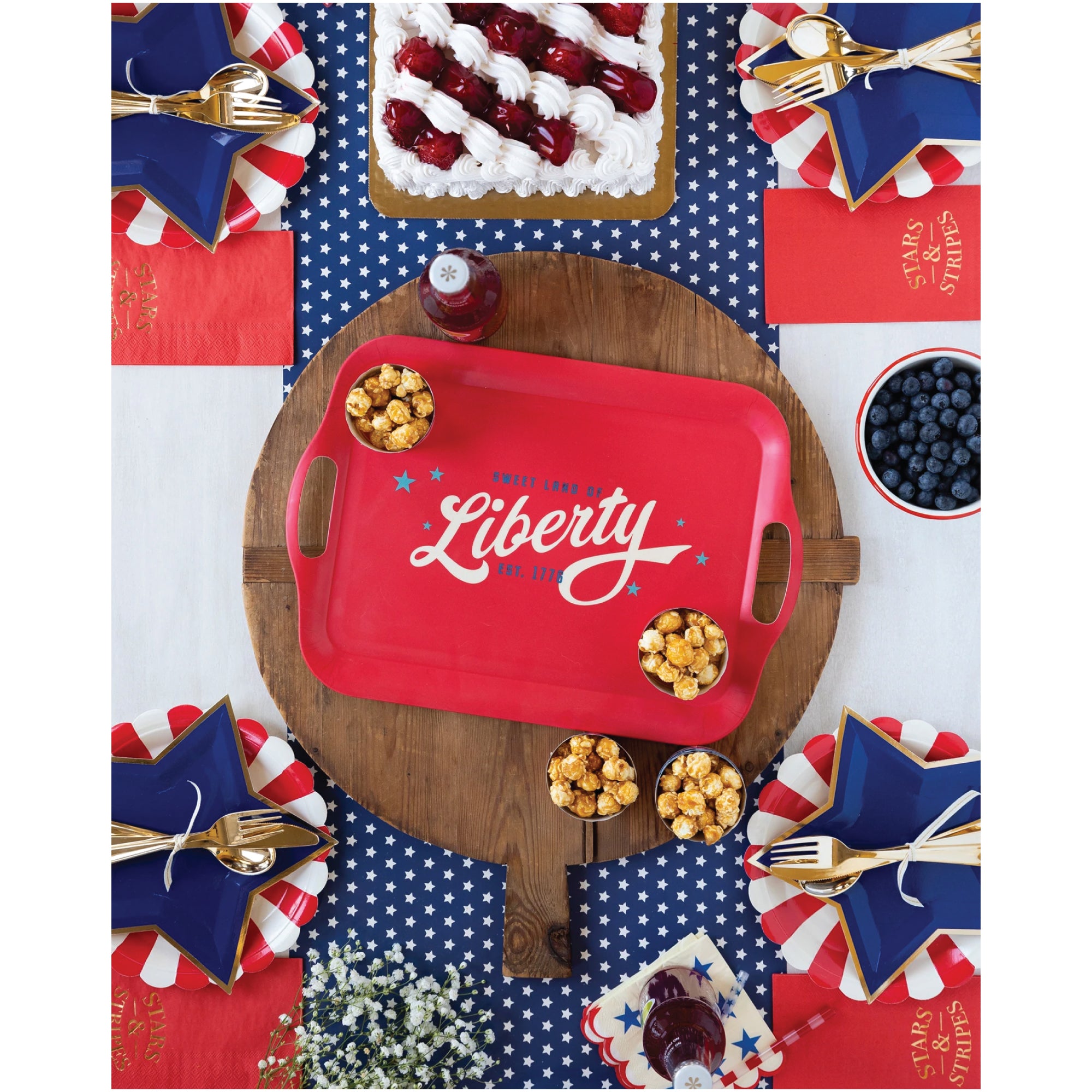 Sweet Land of Liberty Bamboo Serving Tray | The Party Darling