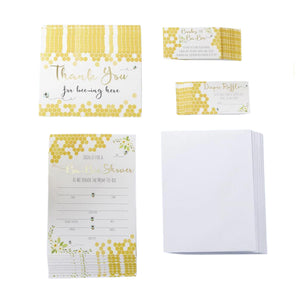 Sweet as Can Bee Invitation & Thank You Card 25ct | The Party Darling