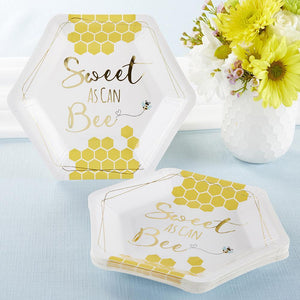 Sweet As Can Bee Dessert Plates 16ct - The Party Darling