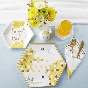 Sweet As Can Bee Dessert Plates 16ct - The Party Darling