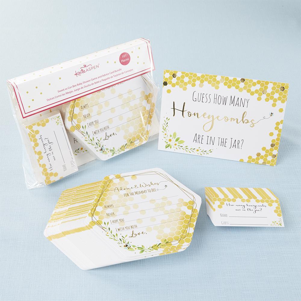 Sweet As Can Bee Baby Shower Game & Advice Cards | The Party Darling