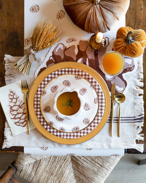 Pine Cone Paper Table Runner